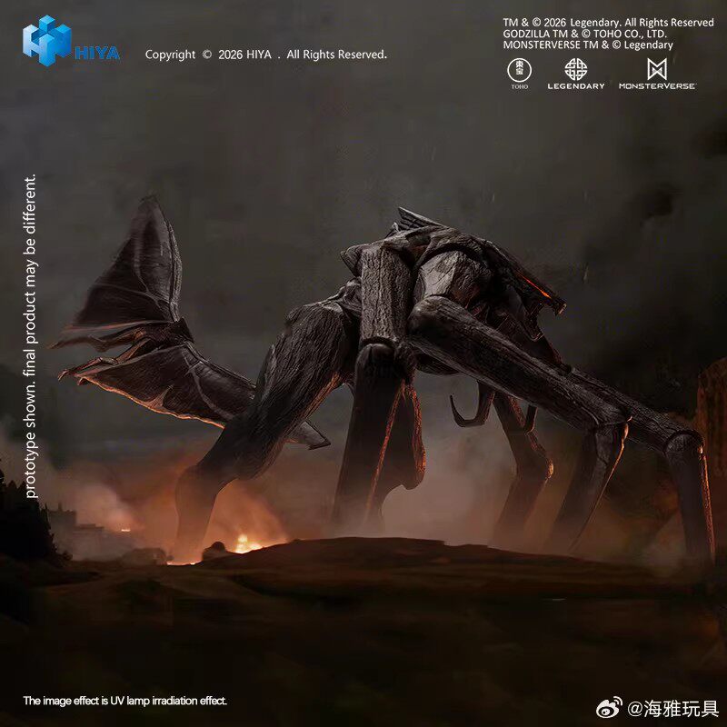 预售定金 HIYA 海雅 哥斯拉2014 雌雄穆托套装 可动怪兽 手办