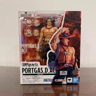 现货 万代魂限定 SHF 海贼王 艾斯 波特卡斯D艾斯 火拳 路飞大哥