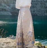 马面裙织金重工刺绣国风新款 明制汉服新中式 高个子加长半身裙原创