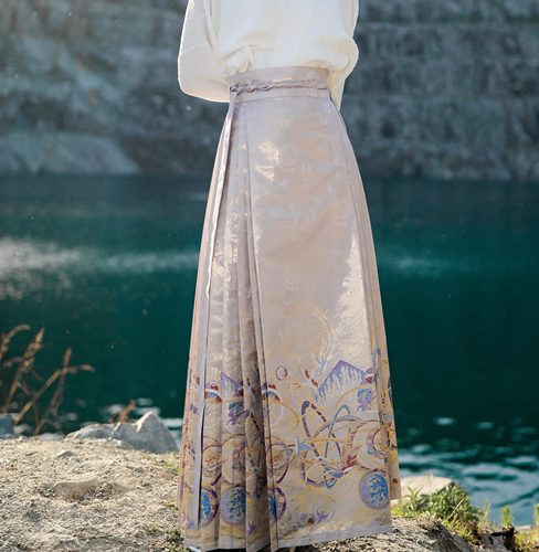 织金妆花马面裙重工刺绣明制汉服