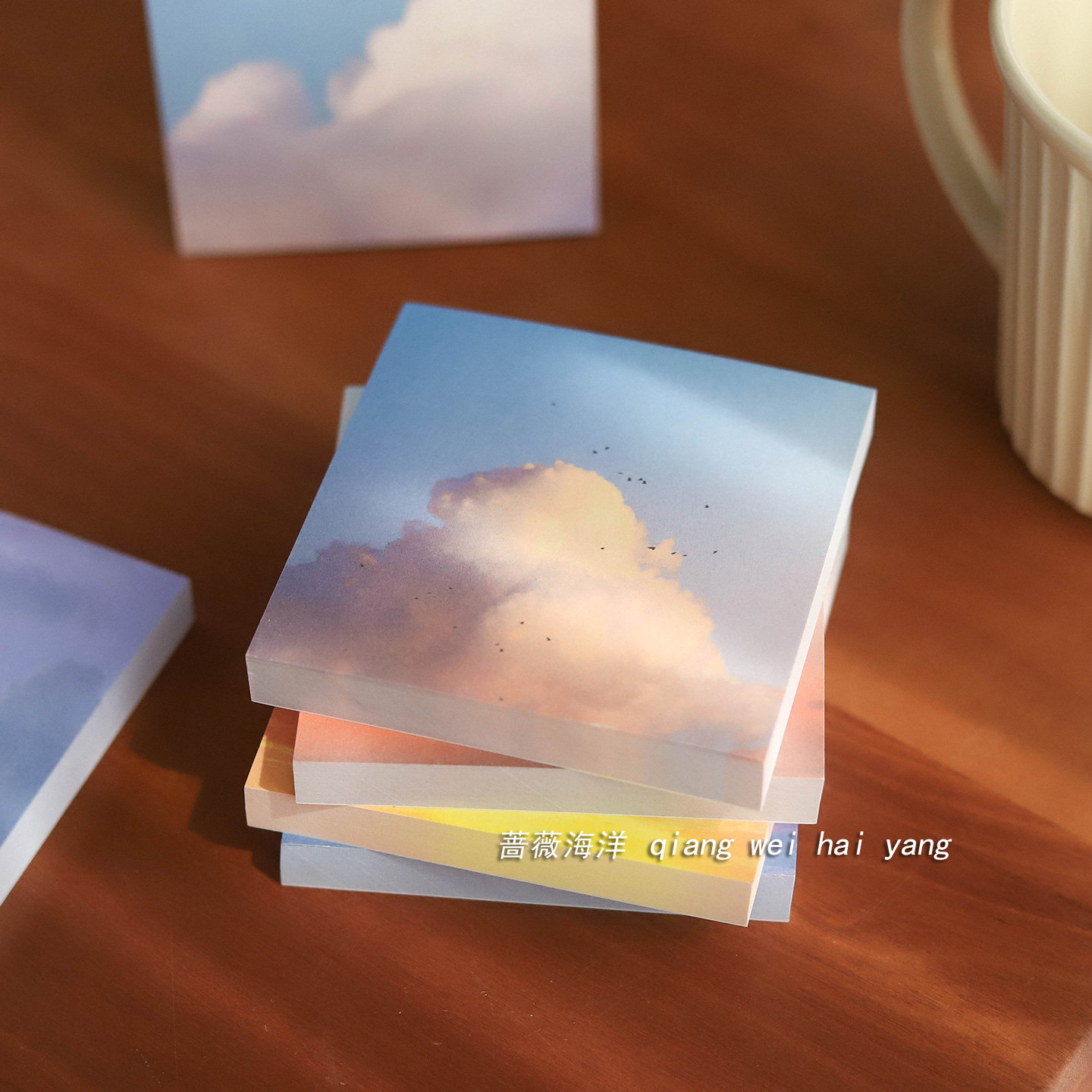 蔷薇海洋 云之浪漫便签纸 抬头满目美好 ins文艺风景备忘纸记事本,文具电教/文化用品/商务用品,便签本/便条纸/N次贴,淘宝优惠券,粉丝福利购,淘宝优惠卷