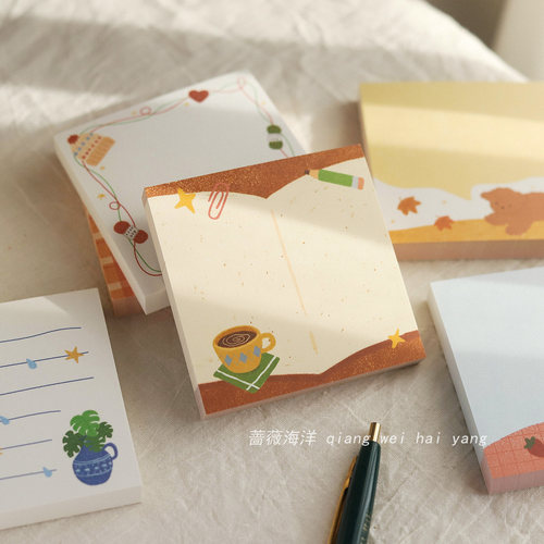 暖暖日记簿便签纸复古文艺留言纸