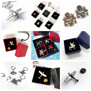 [胸针合集]飞机老鹰大鹏丹顶鹤尾翼四杠航空机长飞行员乘务员徽章