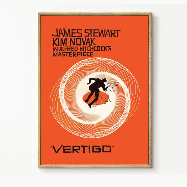 装饰画挂画墙壁画复古怀旧电影海报悬疑经典惊魂记老电影美式