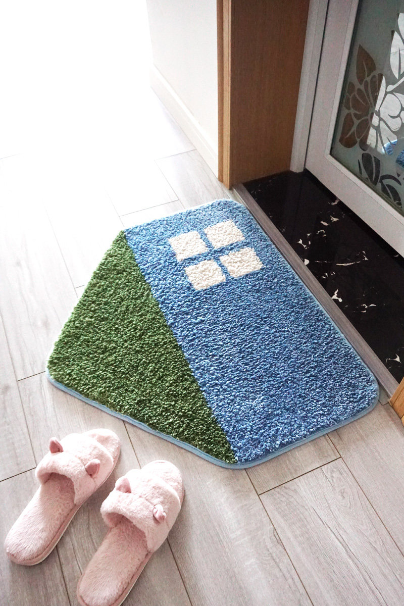 塔莎杜朵式美生活 卡通造型爱房子地垫吸水垫吸水门垫,居家布艺,家用脚垫,淘宝优惠券,粉丝福利购,淘宝优惠卷