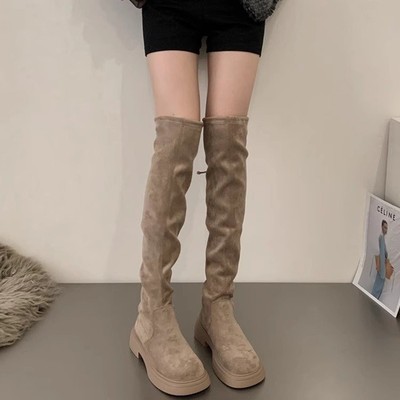 厚底过膝长靴女显瘦2025新款