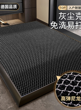 德国高级感红色入户门地垫高档别墅家用进门防滑玄关耐脏门口脚垫