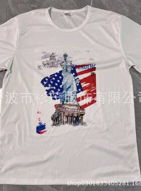 美国选举衫广告衫文化衫定 制总统速干竞选投票一次性量大广告
