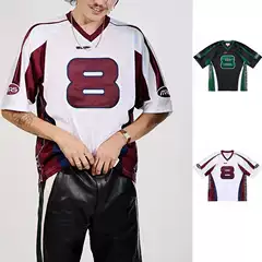 24Fw Martine Rose Football Jersey Co-Branded Mesh Football Jersey Short-Sleeved T-Shirt Retro