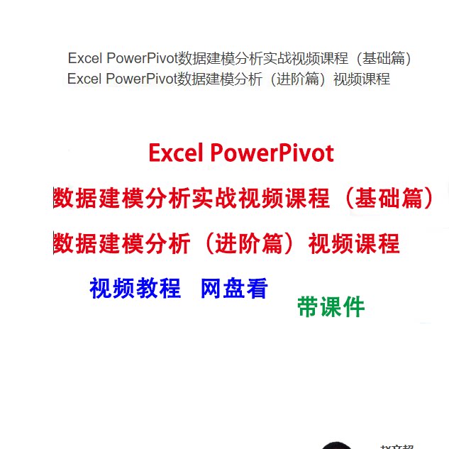 excel powerpivot数据建模分析实战基础篇进阶篇 power pivot教程