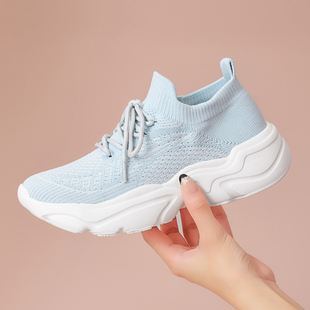 网面鞋 透气薄款 春夏季 飞织轻便跑步休闲鞋 Tt&Mm 健步鞋 汤姆斯女鞋