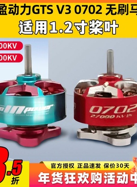 RCinpower致盈动力GTS V3 0702无刷电机花飞竞速室内穿越机动力1s