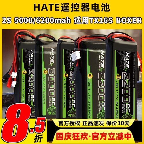 HATE航模控电遥控器电池乐迪AT9Spro迈克天地飞9锂电池1s2s3s控电