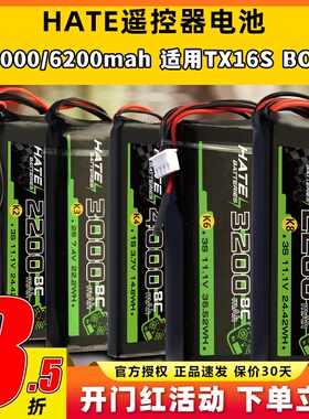 HATE航模控电遥控器电池乐迪AT9Spro迈克天地飞9锂电池1s2s3s控电
