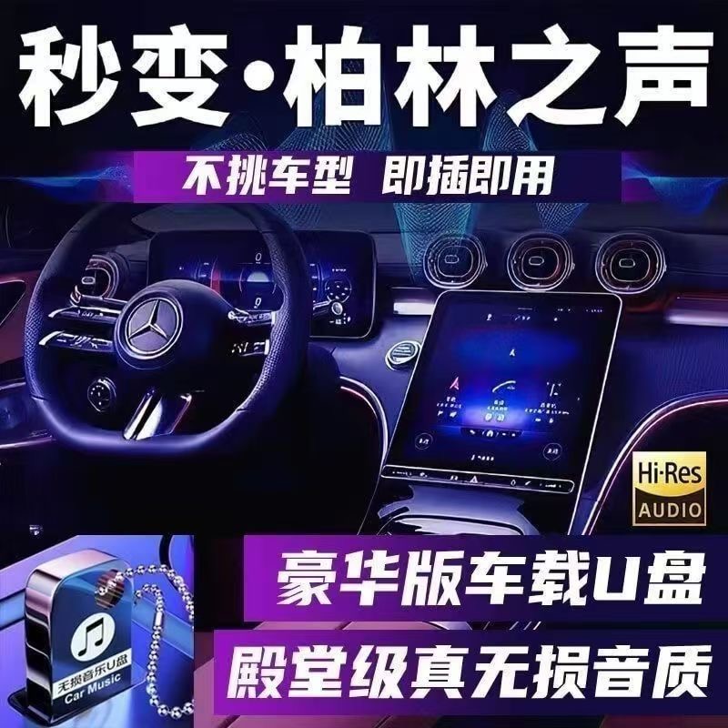 车载u盘2025新款抖音网红劲爆中文DJ无损高音质高品质音乐优盘