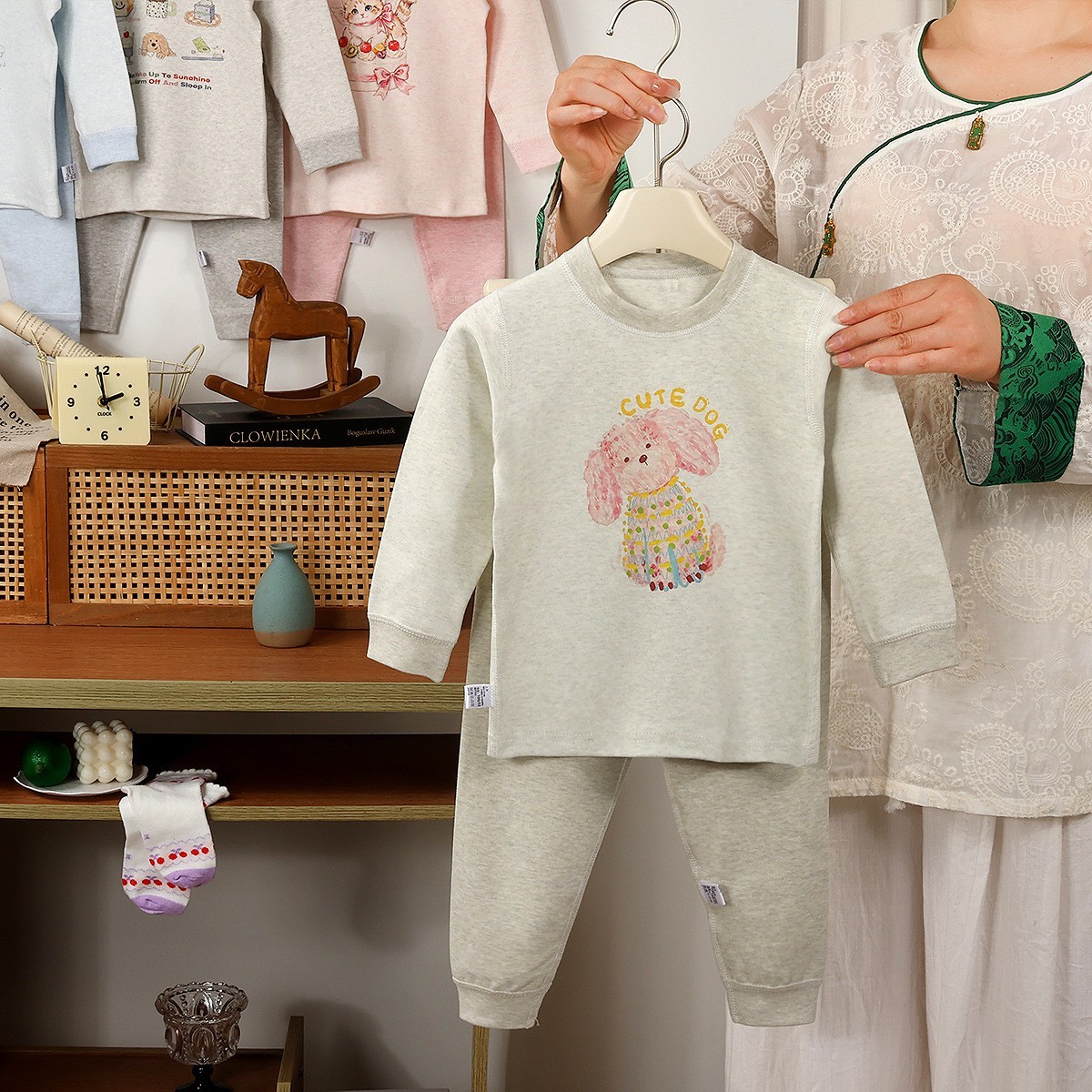 儿童宝宝秋冬保暖内衣男女童纯棉秋衣秋裤贴身睡衣居家家居服套装