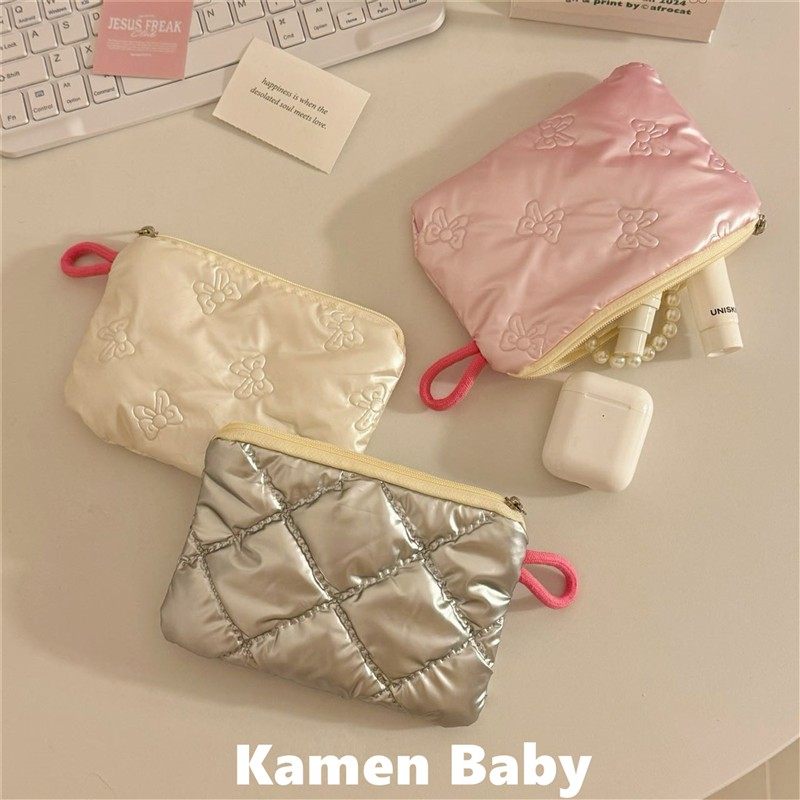 便携式精致化妆包韩系绗缝pu爱心手拿包零钱包内胆多功能收纳袋包,箱包皮具/热销女包/男包,手拿包,淘宝优惠券,粉丝福利购,淘宝优惠卷