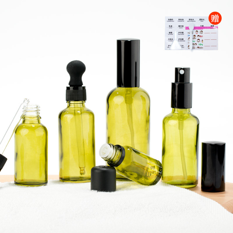 绿色避光玻璃喷雾瓶乳液瓶滴管旋盖瓶超细雾分装瓶空瓶子精油精华,彩妆/香水/美妆工具,化妆/美容工具,淘宝优惠券,粉丝福利购,淘宝优惠卷