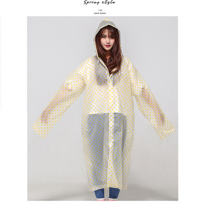 旅游雨衣成人透明徒步韩版时尚
