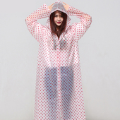 旅行波点雨衣女成人外套韩国儿童男户外徒步雨披单人长款 防雨便携