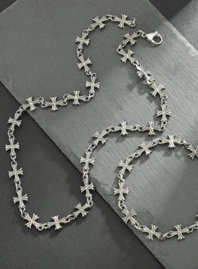 十字架项链男女百搭高级感嘻哈朋克手链欧美潮流饰品配饰