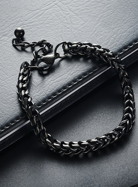 钛钢手链男个性百搭高级感小众设计配饰女简约大方冷淡风饰品