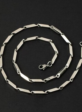 菱形项链男潮流钛钢项饰女百搭时尚简约风个性高级感欧美配饰饰品