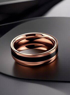 钛钢戒指女百搭不掉色ins风高级感小众韩简约素圈轻奢潮流设计