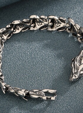 龙骨手链男龙生肖配饰简约百搭高级感轻奢女个性不掉色国风饰品