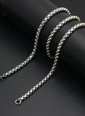 男士简约时尚霸气项链潮人锁骨链百搭韩风配饰长款毛衣链粗礼物