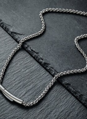 龙骨链项链男钛钢不掉色欧美嘻哈个性简约毛衣链女时尚百搭饰品潮