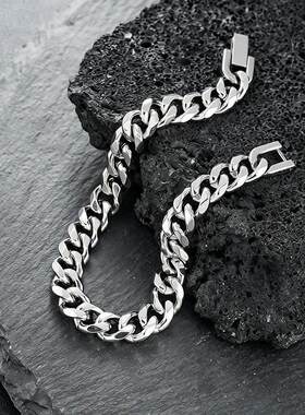 钛钢古巴维京手链男港风酷男女嘻哈简约冷淡风潮流个性手饰