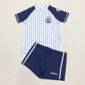 海边度假温泉游泳防晒泳衣装 分体泳衣套装 中大童男童短袖 666折扣