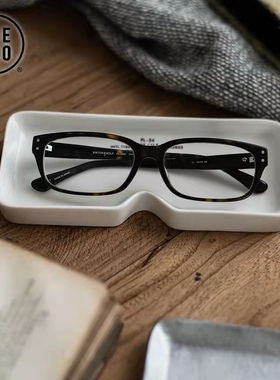 {2款陶瓷置物盘} ㊣日本PUEBCO眼镜收纳盘桌面文具小物托盘瓷碟子