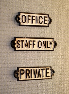 日本dulton金属复古风铸铁牌