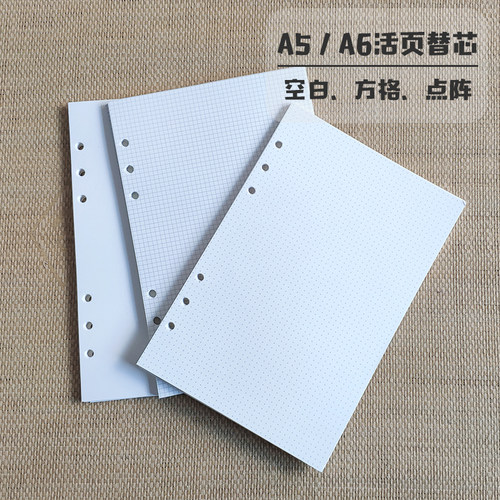 通用内页纸a5a6点阵空白笔记本