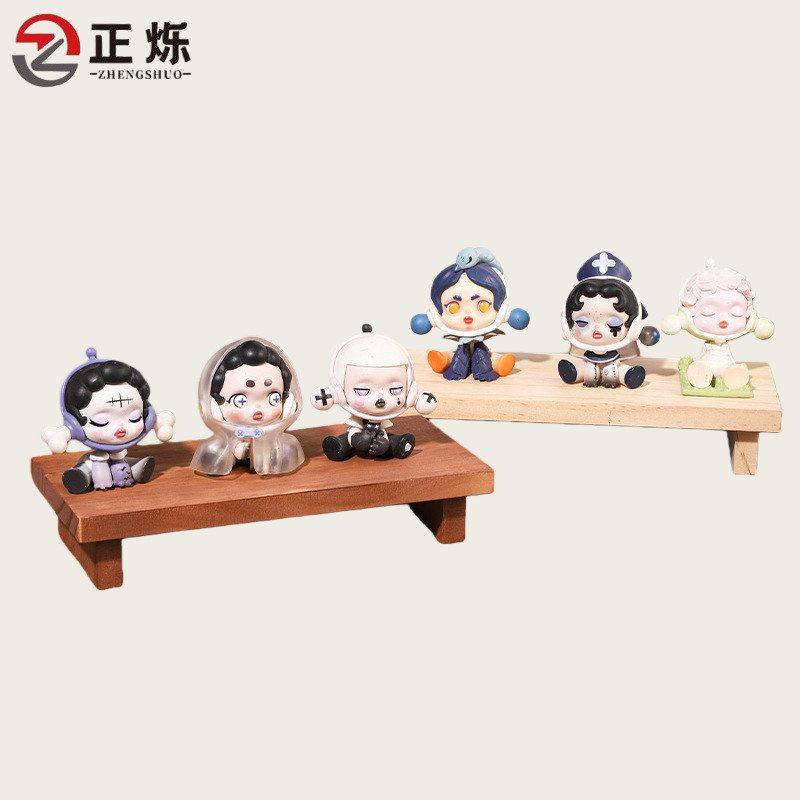 复古实木置物架桌面化妆品香水