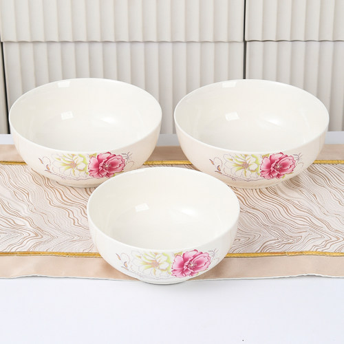 8英寸陶瓷汤碗直口碗家用7英寸