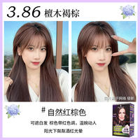 Schwarzom hair dye, Yiran Hair Dye, Mousse Bubble Hair Dye, Women's Dark Purple, Mulberry vine Purple, dye at home by yourself thumbnail 7