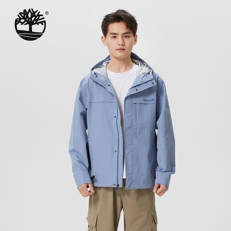 Timberland添柏岚男装梭织连帽夹克2026新款休闲户外旅游防风外套