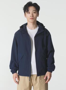 球星男装连帽外套25秋季新款户外防水防风休闲夹克A69PU