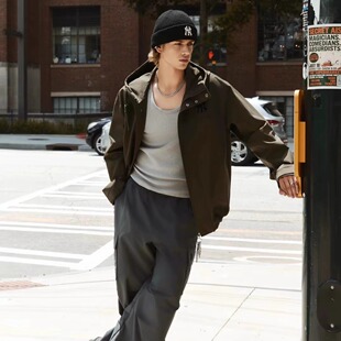 球星男女同款防风保暖梭织连帽外套3AWJM0551-3AWJB0151-3AWJB015