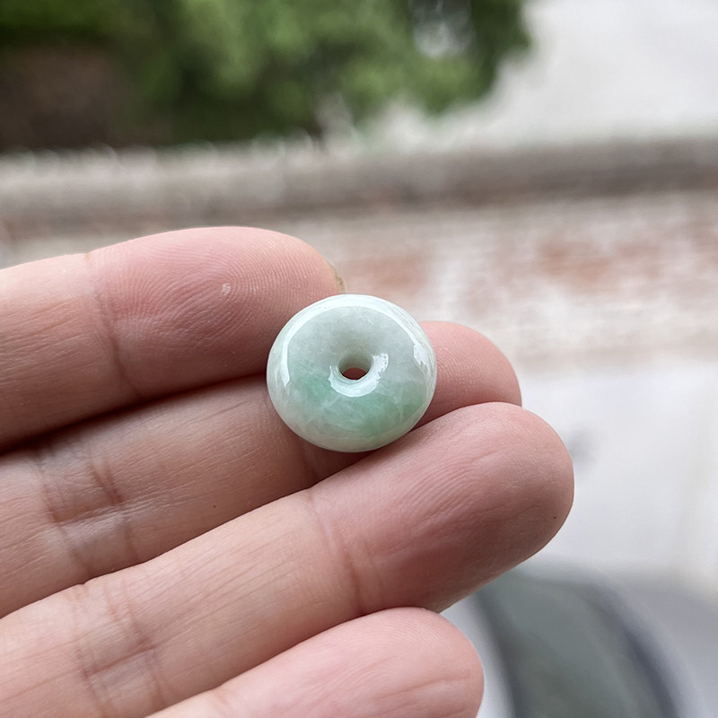天然玉石平安扣配饰小吊坠
