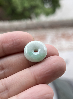 天然玉石平安扣配饰小吊坠