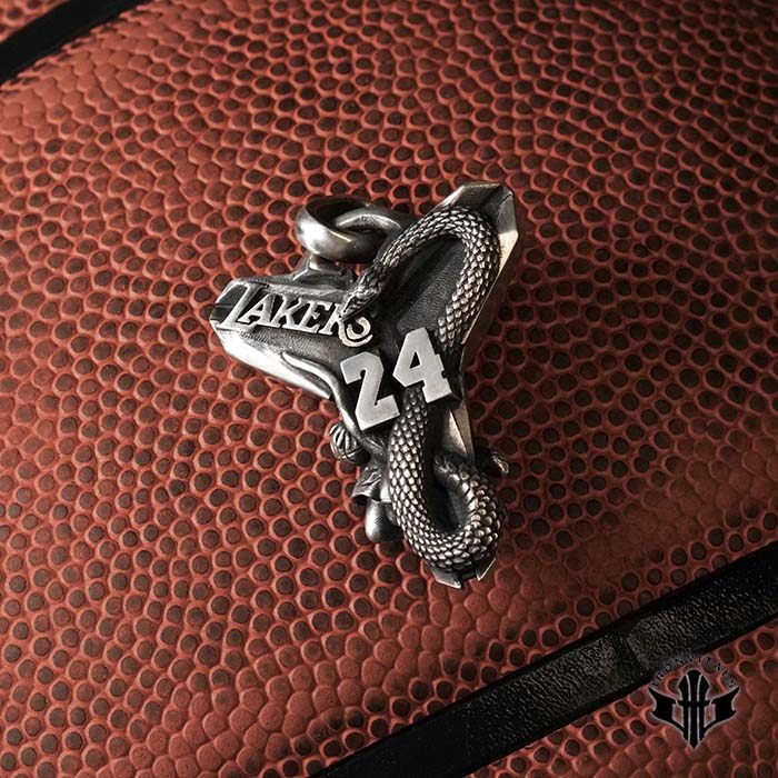 铁心工作室原创设计项坠饰品 展示作品 科比 925纯银戒指吊坠限量