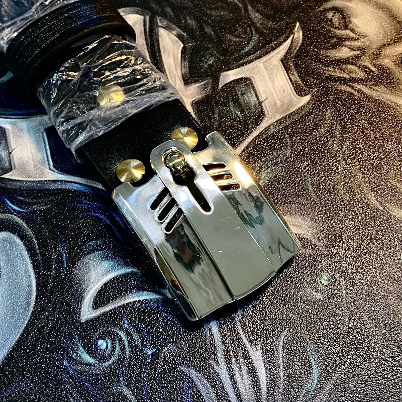 原创设计皮带扣铁心银饰