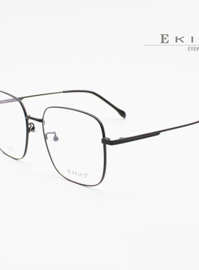 Ekin/伊健男女超轻纯钛文艺圆框大脸眼镜架复古高度数29021眼镜框