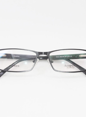 Acapulco 男士近视全框镜架有弹簧近视镜7910眼镜男 近视平光眼睛