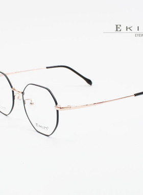 Ekin/伊健男女超轻纯钛文艺圆框小脸眼镜架复古高度数29023眼镜框