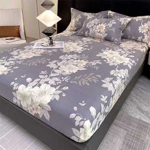 加厚全棉纯棉床笠定制订做尺寸薄垫棕垫1.35榻榻米135x190x20磨毛